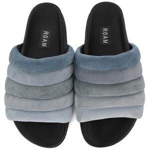 ROAM ❤️‍🔥 PILLAR COZY SANDALS IN BLUE NWT SIZE 39